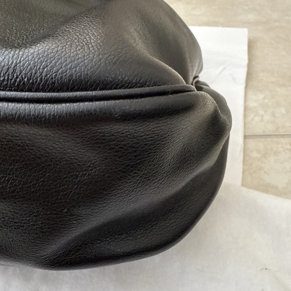NWT PRADA Black Glace Calf Leather Shopping Tote Bag Purse ALL INCLUSIVE COA BAG - Picture 8 of 16